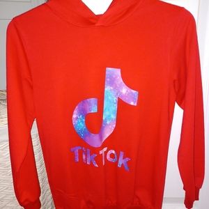 Tik Tok Hooded Long Sleeve Tee, Size 12